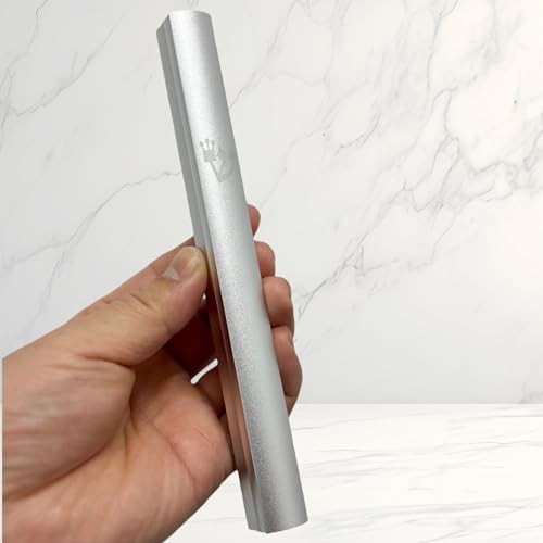 3-Pack Aluminum Mezuzah Case for Door - Waterproof Scroll Holder, Silver