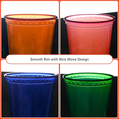 12oz Kids Spill-Proof Plastic Cups with Lids - 20 Pack, BPA-Free