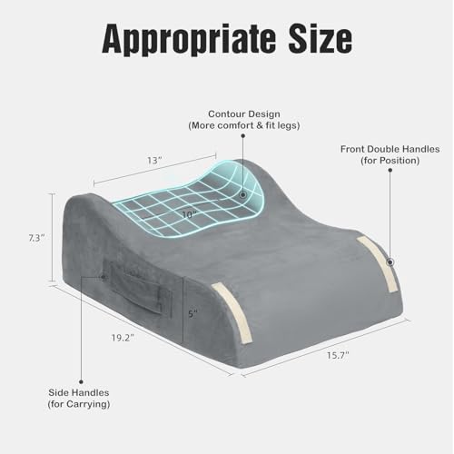 Memory Foam Leg Elevation Pillow for Surgery Recovery