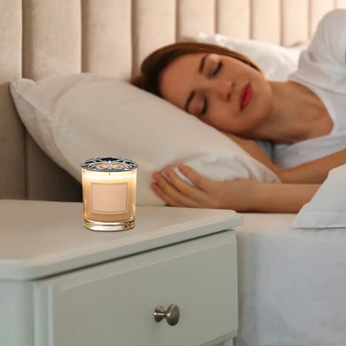 Metal Candle Topper Lids for Jar Candles - Burn Evenly Covers (2-Pack)