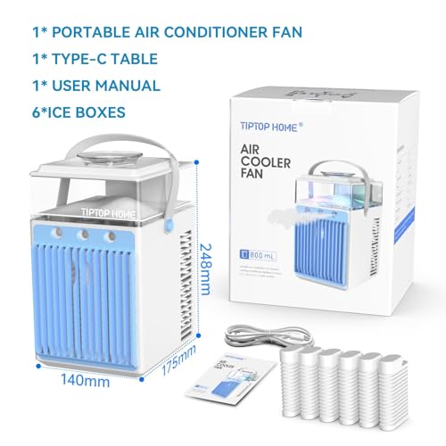 Portable Air Conditioner 5-in-1 Mini Fan with App Control and Water Tank