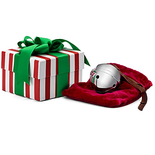 Heirloom Sleigh Bell Gift Set with Keepsake Box and Train Ticket