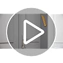 Modern Shin-Shaped Aluminum Mezuzah Case for 6-Inch Scroll, Weatherproof