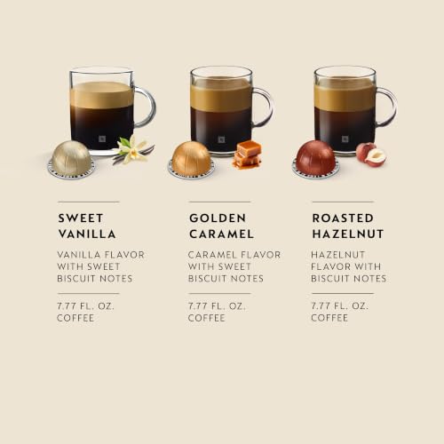 Nespresso Vertuo Barista Flavored Coffee Pods Medium Roast 30-Count