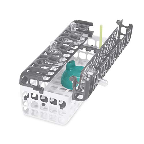 Dishwasher Basket for Baby Bottle Parts & Sippy Cup Accessories, Gray