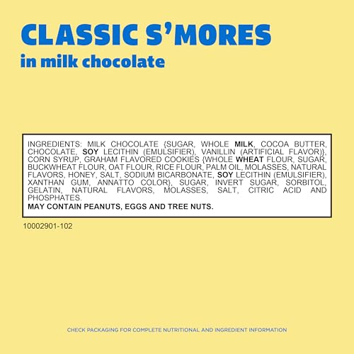 Whitman’s S'mores Milk Chocolate Candy – Marshmallow & Graham Cracker 7.3 oz