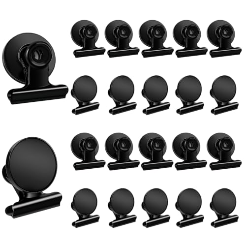 20-Pack Heavy Duty Magnetic Clips for Photos, Fridge, and Office Organization