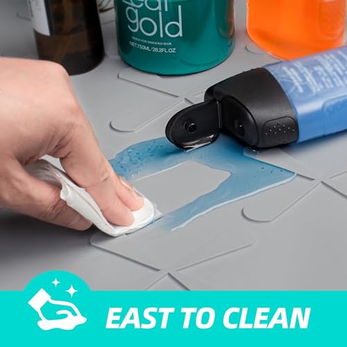 Waterproof Silicone Under Sink Mat 34" x 22" - Cabinet Protector Tray
