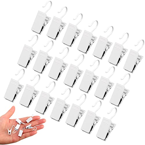 30 Pcs Mini Heavy Duty Metal Hook Clips - 1.3 Inch Black Stainless Steel Hangers