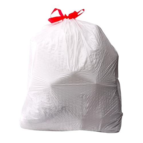 Amazon Basics 13-Gallon Tall Kitchen Drawstring Trash Bags, 90 Count