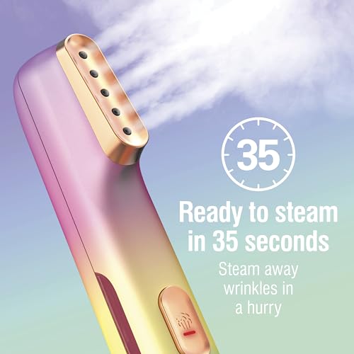 Compact Handheld Garment Steamer for Travel, 800W Portable Wrinkle Remover