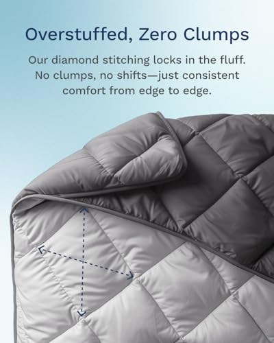 Reversible Twin/Twin XL Down Alternative Comforter & Duvet Insert - Gray