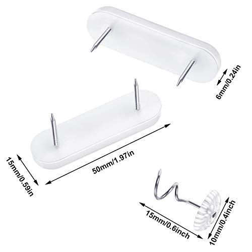 40 Pack Plastic Bed Skirt and Furniture Pin Holders