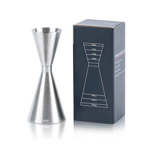 Lexenic Japanese 1oz/2oz Dual Marking Cocktail Jigger - Pack of 1