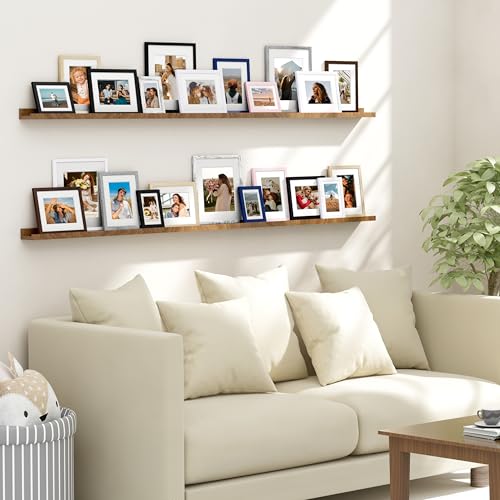 8x10 Black Picture Frames Set of 4 - Wall & Tabletop Frame with Mat