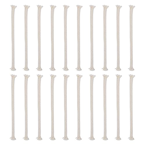 Round Cotton Oil Lamp Wicks - 20 PCS for Tiki Torches & Oil Lamps