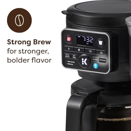 Hot & Iced Single Serve & 12-Cup Carafe Coffee Maker with 72oz Reservoir