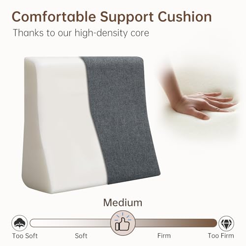 Lumbar Support Pillow for Sofa and Rocking Chair - Gray