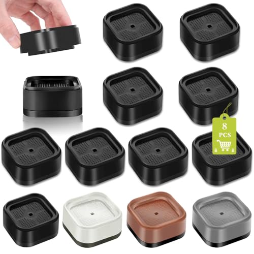 Heavy-Duty Adjustable Furniture Risers - 8 Pack Stackable Bed Lifts