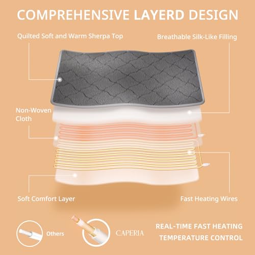 Heated Mattress Pad Twin XL - 9 Heat Settings, Deep Pocket, Machine Washable