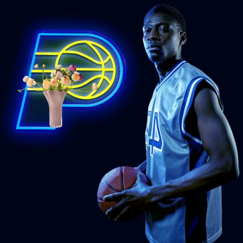 YANFEILO Basketball Team Logo Neon Sign Light Up LED Sign for Wall Decor - I’m So P You Are Here