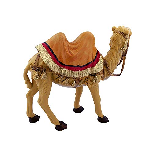 5-Inch Standing Camel Figurine for Nativity Set, Hand-Painted in Italy