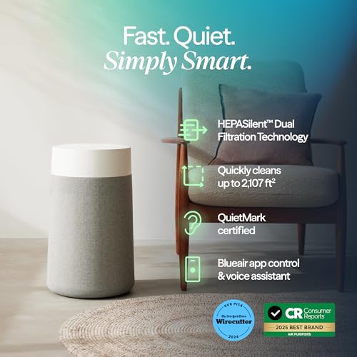 Smart Air Purifier for Medium Rooms with HEPASilent Filtration and App Control