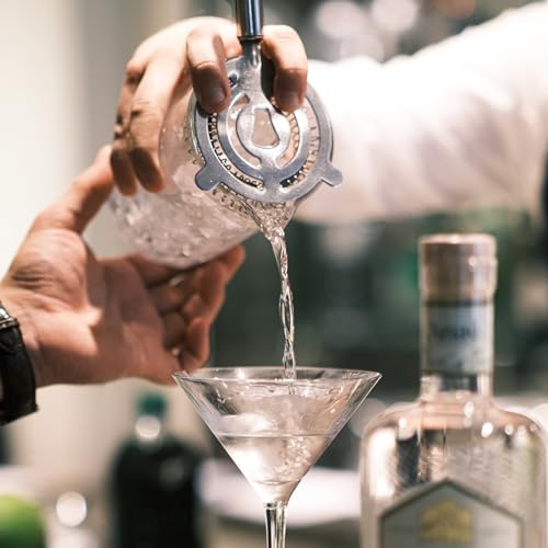 6-Piece Stainless Steel Cocktail Shaker Set - 24oz Professional Bar Tool Kit
