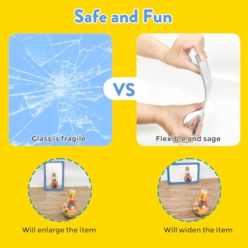 32 Pcs Small Unbreakable Mirrors for Kids, 6x4 Inch Shatterproof Acrylic