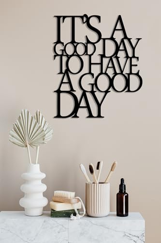 Motivational Metal Wall Art - It's A Good Day Inspirational Wall Decor