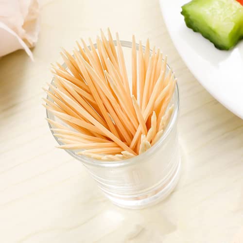WQR Natural Bamboo Toothpicks 3000 Count for Oral Care, Cooking & Party