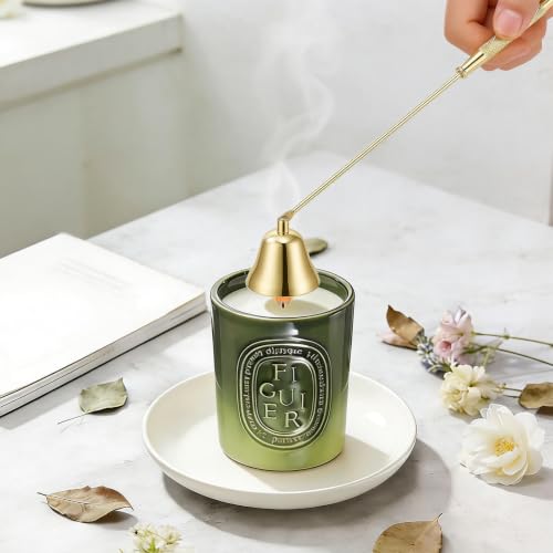 Gold Stainless Steel Candle Snuffer with Long Handle