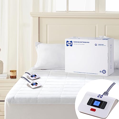 Queen Electric Mattress Pad with 10 Heat Settings - Machine Washable