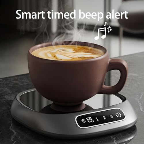 Rechargeable Cordless Coffee Mug Warmer - Portable Electric Drink Heater for Desk & Travel