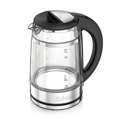 1.7L Glass Electric Kettle with Variable Temperature Touchscreen Control
