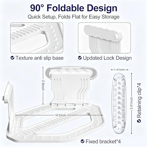 Heavy Duty Bed Sheet Holders with Dual-Side Lock Design - 4Pcs