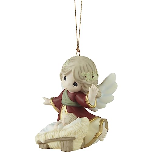 Precious Moments Angel Porcelain Ornament - Nativity Christmas Keepsake