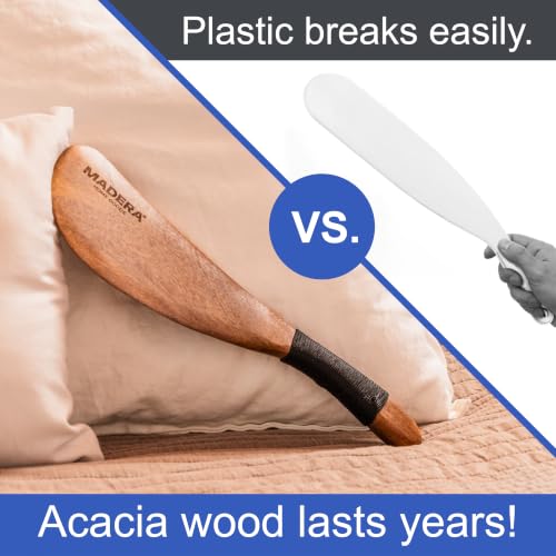 Acacia Wood Bed Sheet Tucker Tool & Mattress Lifter | 13.5"