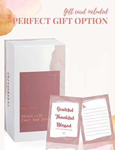 Onebttl Nonna Gifts 20 oz Insulated Stainless Steel Wine Tumbler with Lid – Rose Gold, Call me Nonna