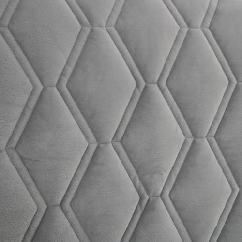 Dustproof Velvet Headboard Cover - Quilted Padded Protector