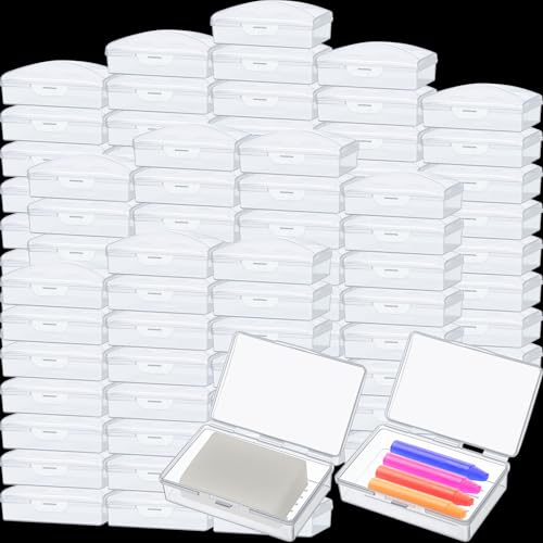 Reallnaive 24-Pack Travel Soap Case - Portable Plastic Container with Lid