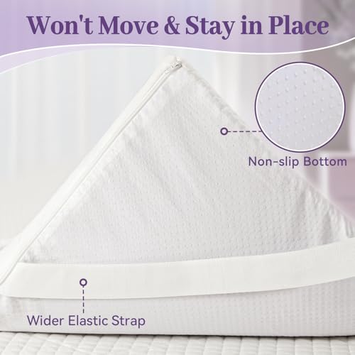 SINWEEK 2 Inch Gel Memory Foam Mattress Topper Twin Size with Washable Cover