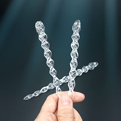 30Pcs Clear Plastic Icicle Christmas Ornaments for Tree Decoration