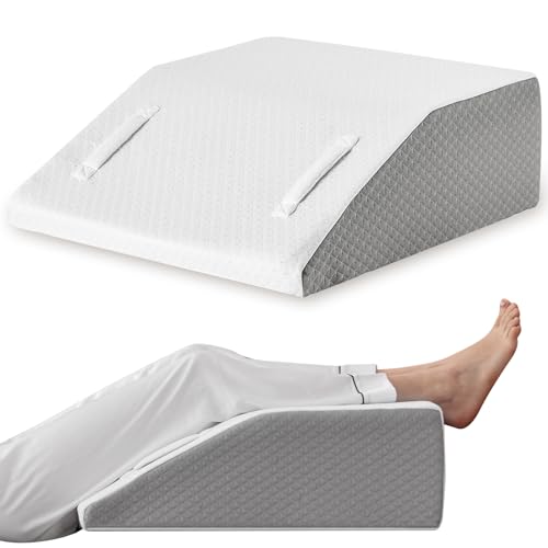 Leg Elevation Pillow for Pain Relief and Swelling, 8 Inch Foam Wedge