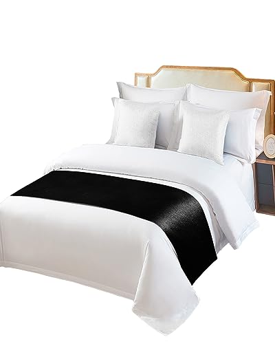 Sabolny Luxury Satin Bed Runner Scarf for King Size Bed - 94"x20"
