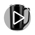 Grey Marble Coffee Mug Set of 4 - 16 oz Large Ceramic Tea Cups with Handle