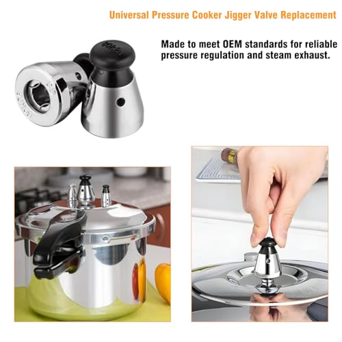 Universal Pressure Cooker Jigger Valve Replacement - 80kPa, 10mm Hole