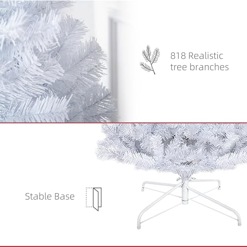 7ft Unlit Slim Pencil Artificial Christmas Tree with 818 Branch Tips