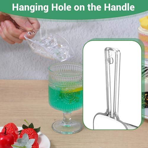 32 Pcs Plastic Ice Scoops & Tongs Set for Buffet, Candy & Dessert Serving