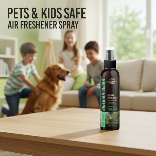 Natural Cedar Odor Eliminator Spray for Home, Closets, and Pet Odors